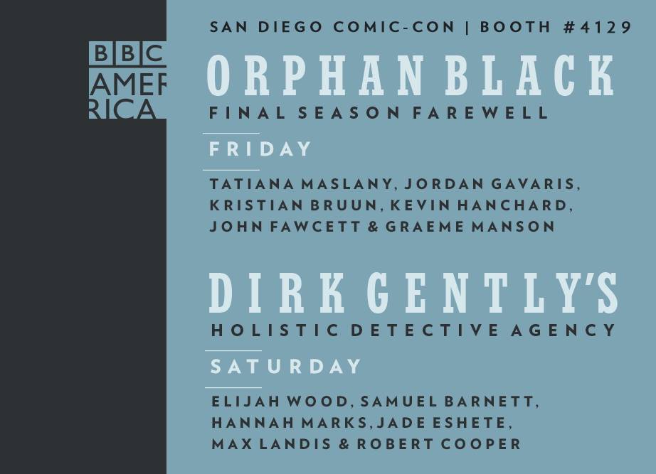 BBC America Bringing Orphan Black and Dirk Gently to SDCC 2016