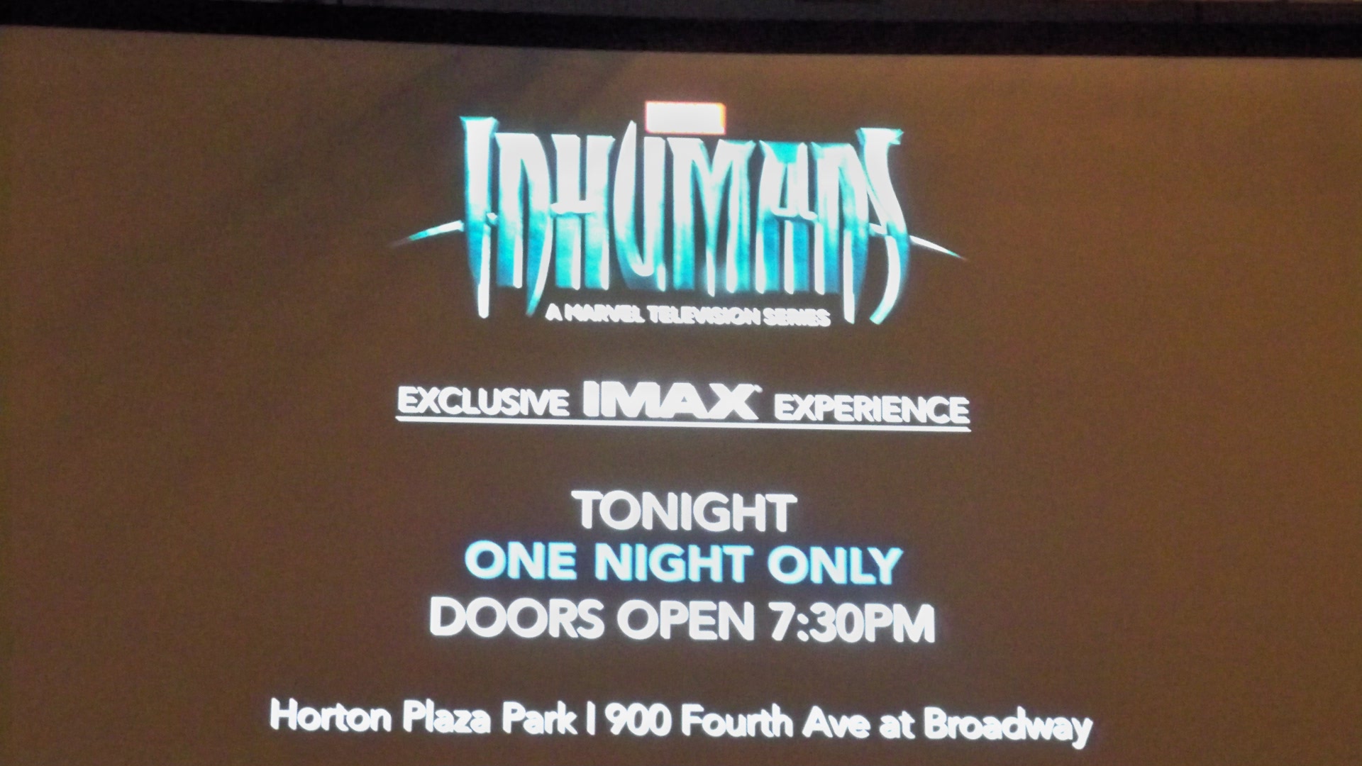 sdcc 2017:  Marvel Provides Preview of Inhumans on IMAX