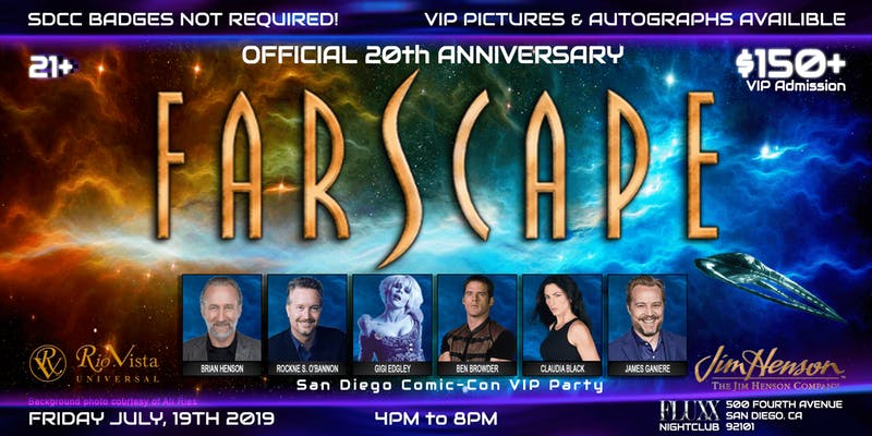 FARSCAPE: The Official 20th Anniversary VIP Party at San Diego Comic-Con